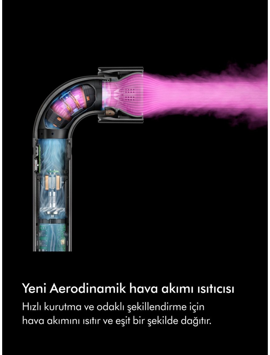 Dyson Supersonic R™ Saç Kurutma Makinesi Düz+Dalgalı (Ceramic Pink)